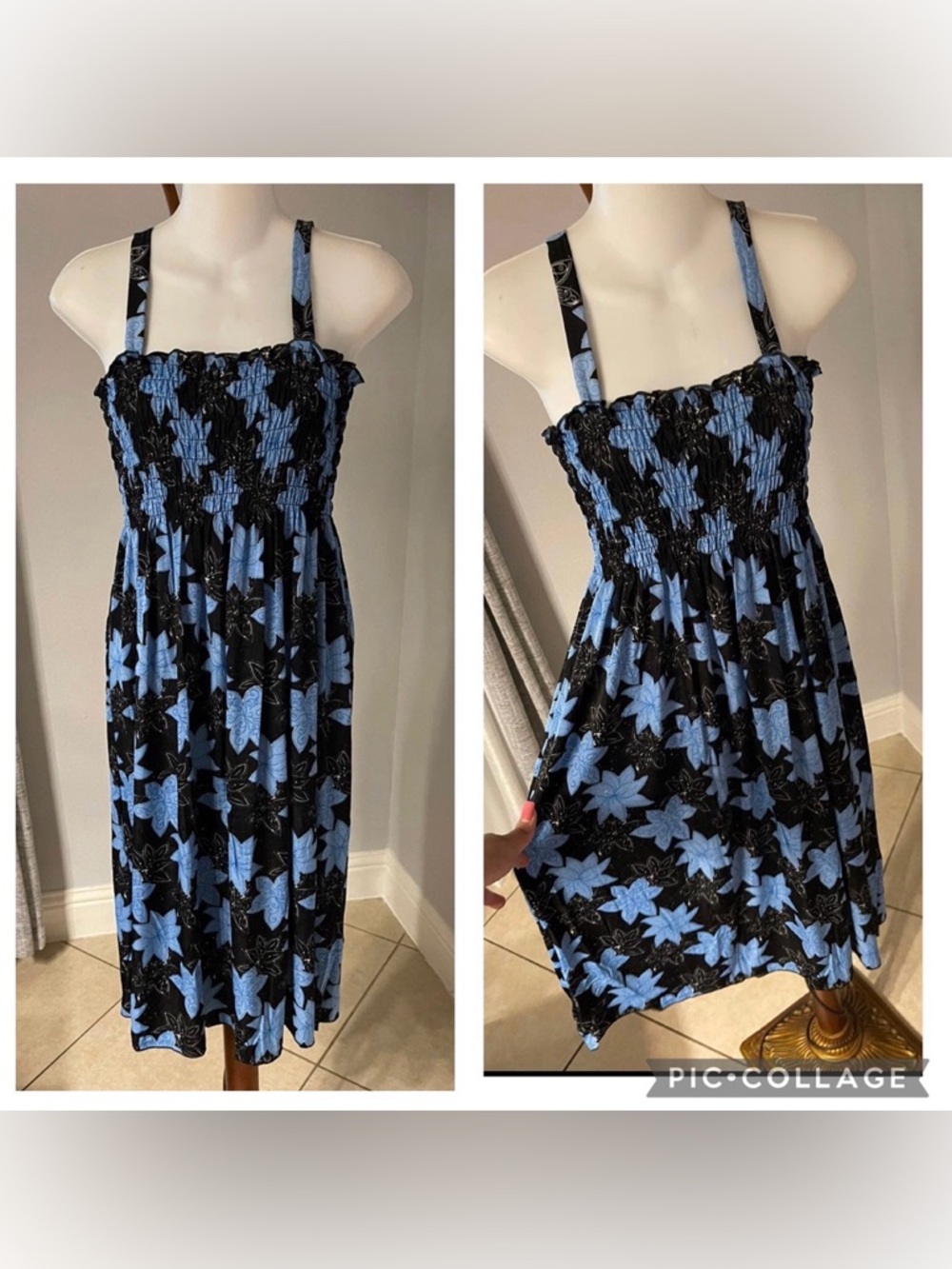 New Women’s mini floral dress size XL
Size 14-16 fit
Stretchy sparkly dress